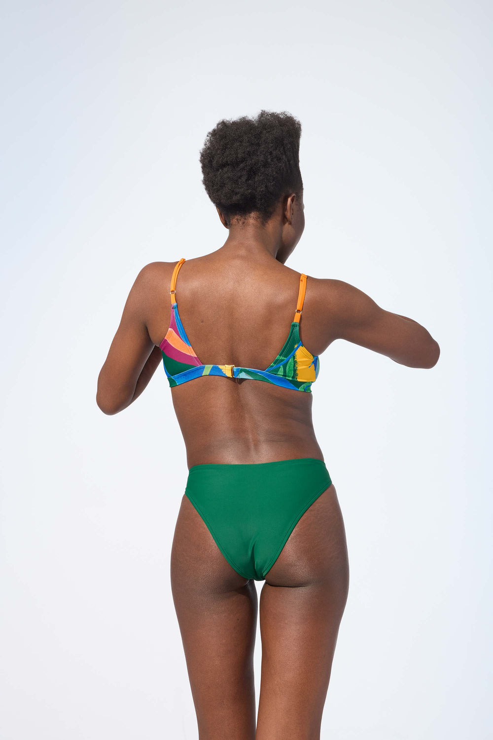 OPHELIA - Bikini top in Essence print