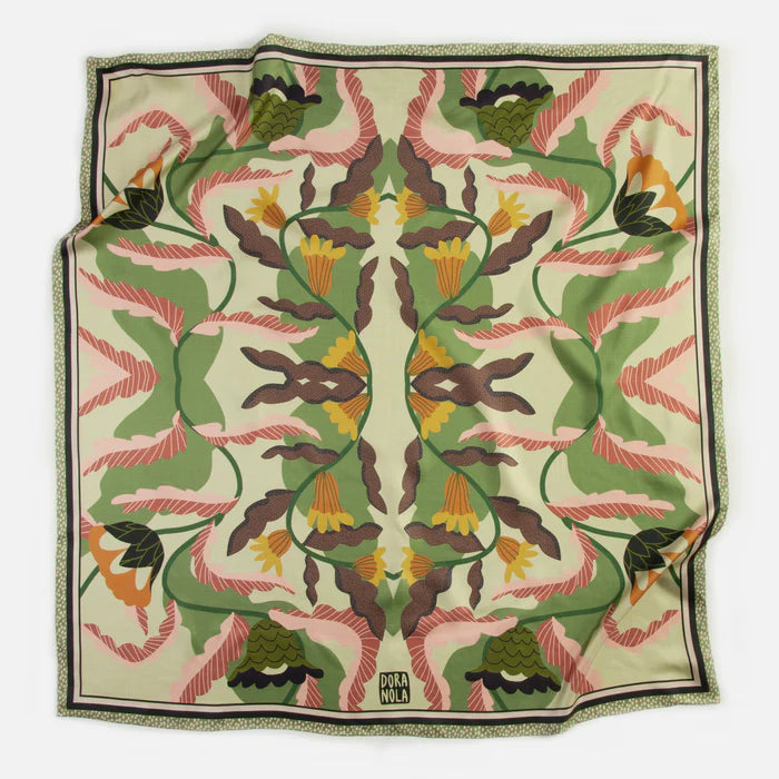 DORA NOLA - Silk scarf - Nana - 36" x 36"