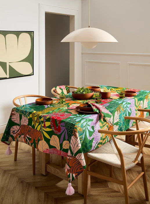 DORA NOLA - Tablecloth with pompoms