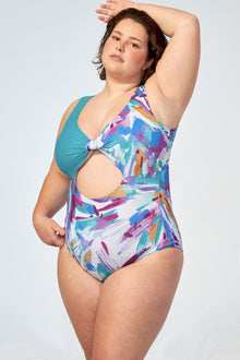 NICOLE - One piece in Brush stroke - Selfish swimwear one piece