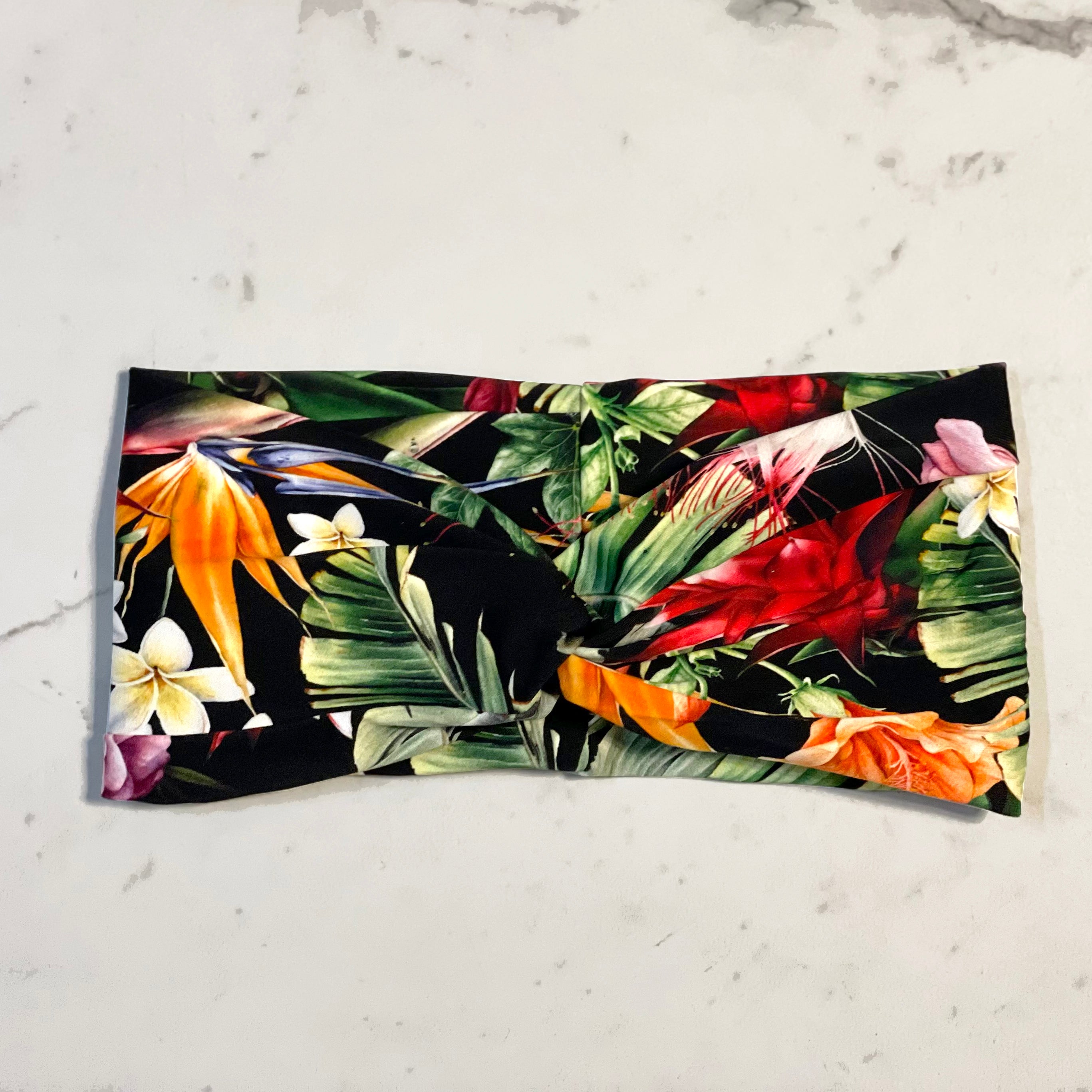 Twisted headband - Flower print - Selfish swimwear Headband