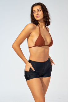 DEMI shorts – Black - Selfish swimwear Bottom