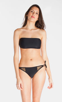 MARINA – Bikini top in Black and mesh - Selfish swimwear Top