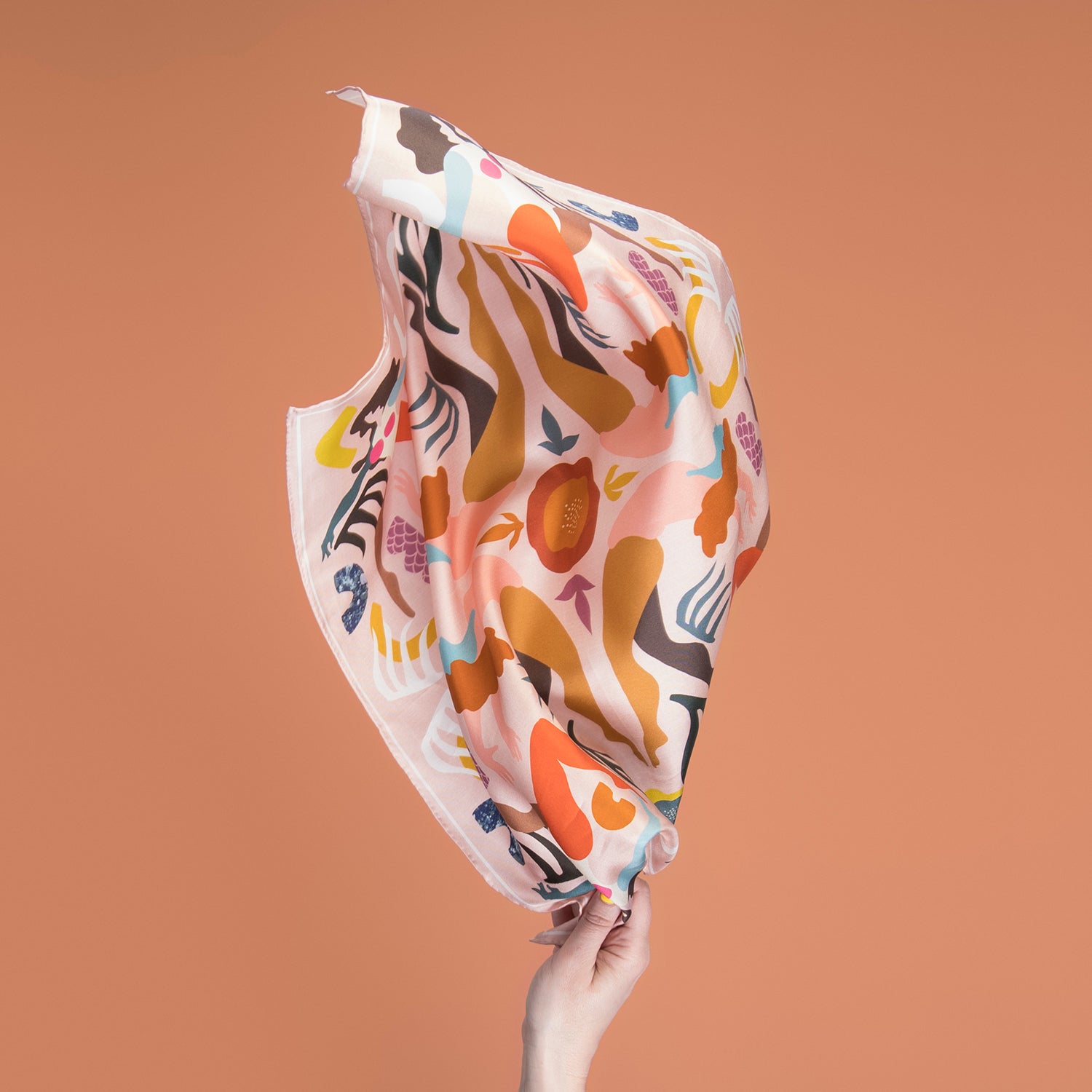 Foulard de cou en soie - Elle - 20"x20"