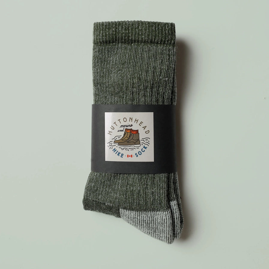 MUTTONHEAD - Chaussettes Randonnée Merino - Olive