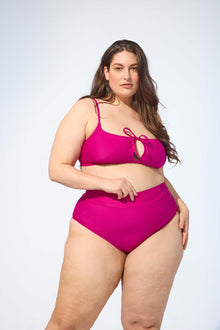 OPHÉLIA - Haut de maillot de bain en rose Fuchsia