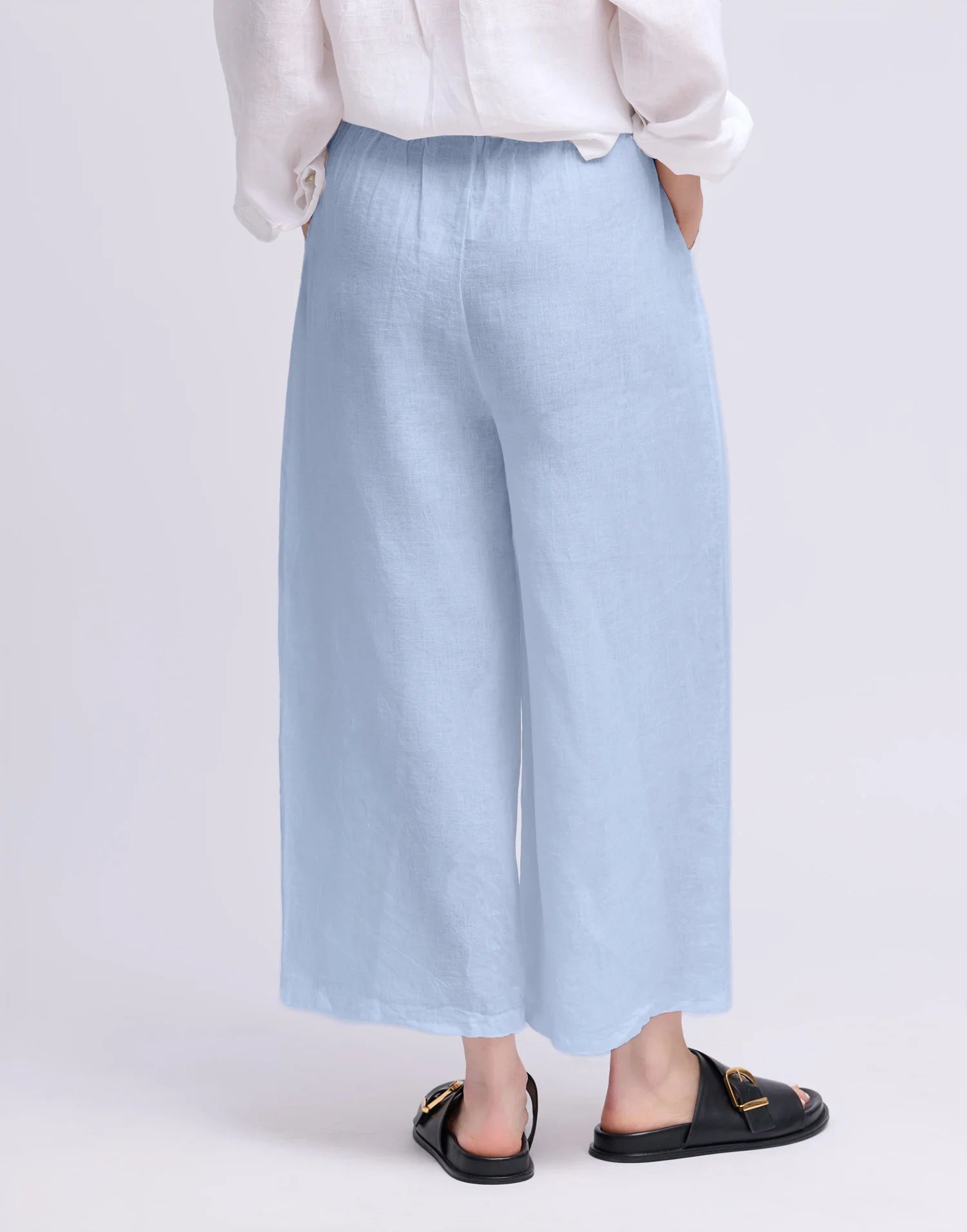 WIDE LEG LINEN PANTS SOFIA - Yoga Jeans