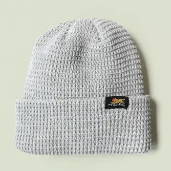 MUTTONHEAD - Toque waffled acrylic light grey