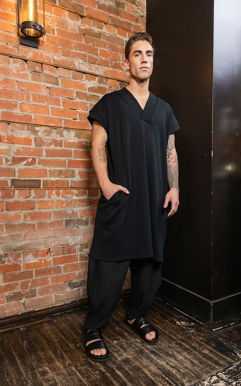 HOUSE OF DWIR - Robe Amri - noir