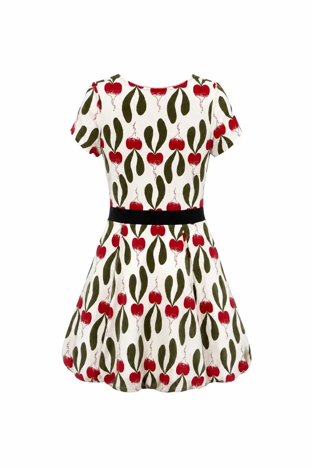 MARIGOLD - Belle  Robe jacquard à encolure en V motif radis