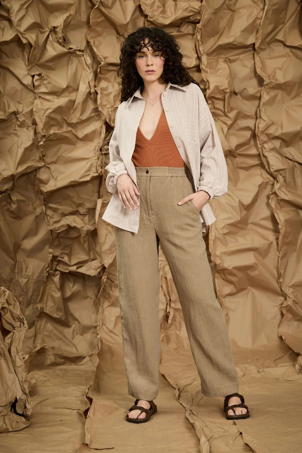 MELOW - Pantalon Maurice - en latté