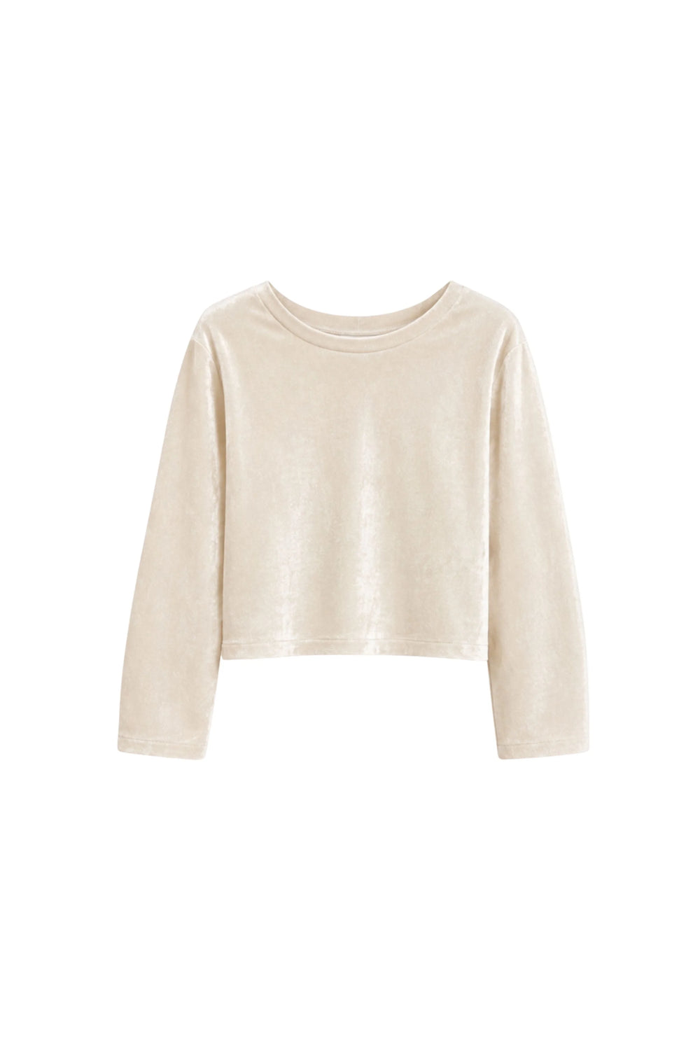 MARIGOLD - Dido Chenille knit top with barrel sleeves