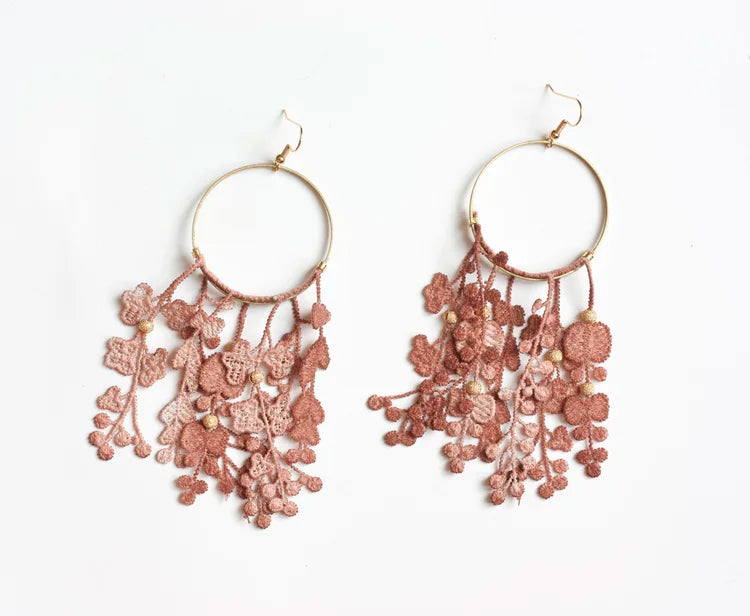 THIS ILK - earring - Duo de fleurs