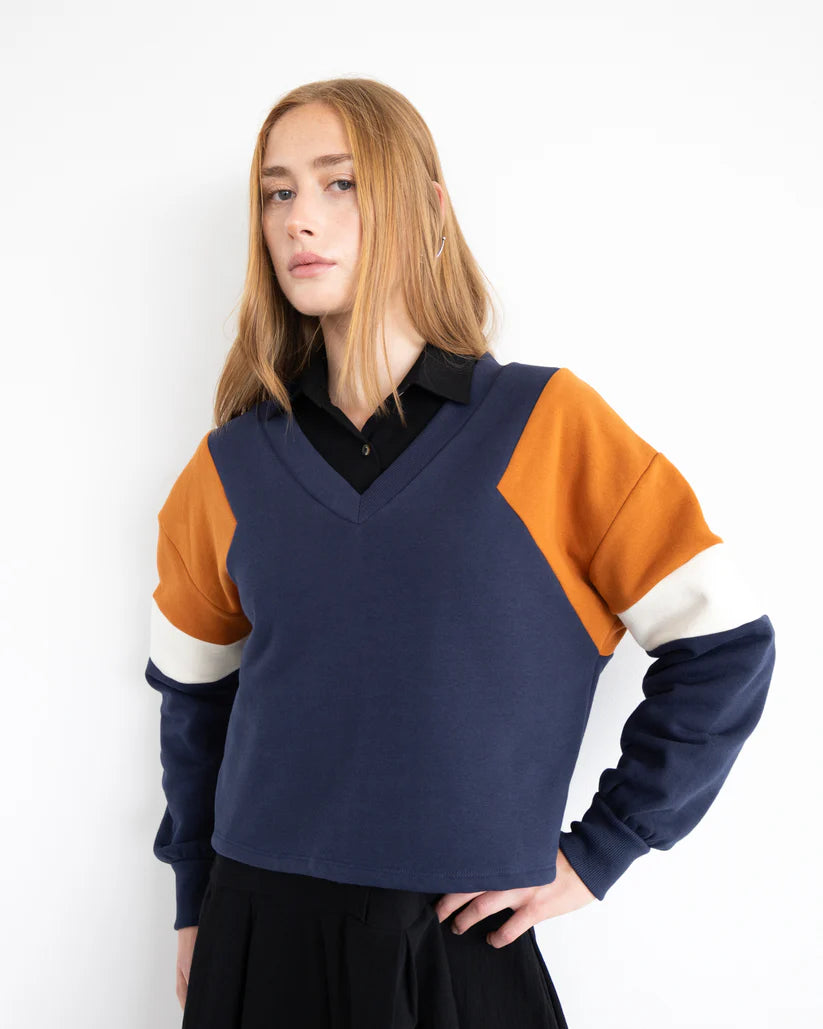 ÈVE LAVOIE - Sinclair sweater - navy