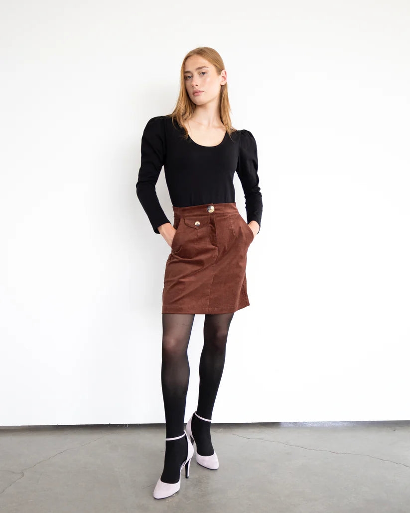 EVE LAVOIE - LESLIE skirt hazelnut