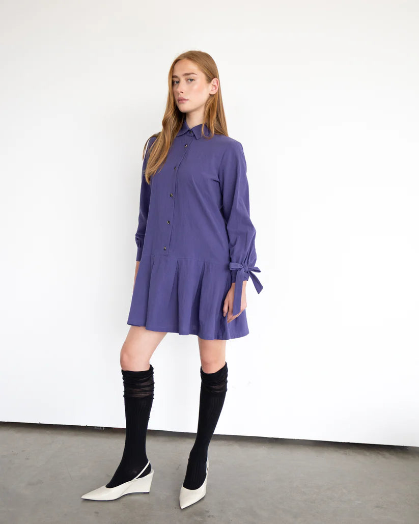EVE LAVOIE - HOPE shirt dress purple