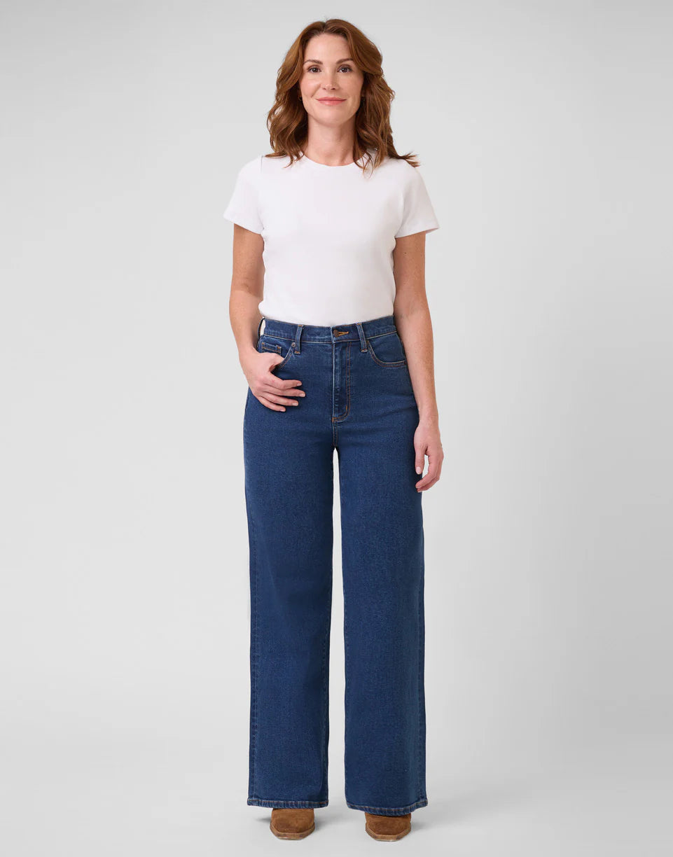 YOGA JEANS - LILY HIGH 32'' HERITAGE BLEU