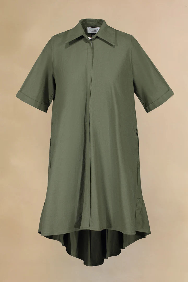 MARIGOLD - Amanda dress - Olive khaki