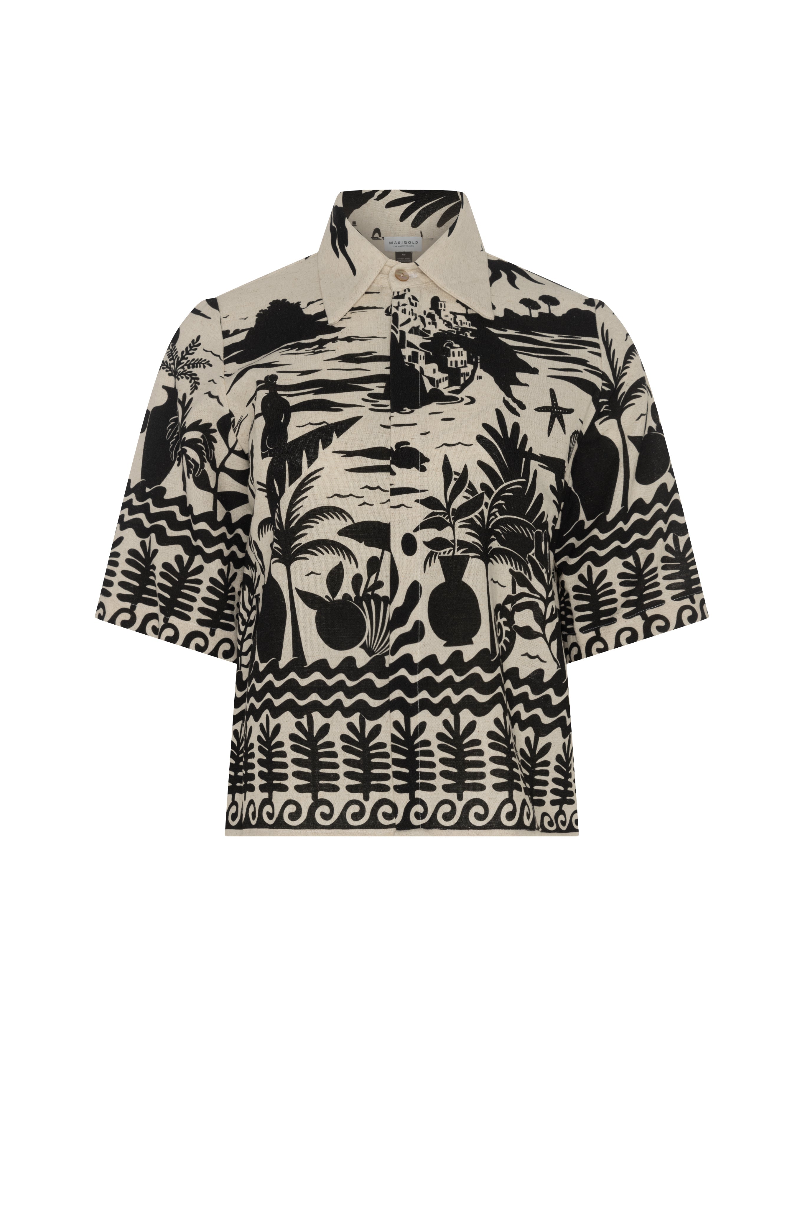 MARIGOLD - Shirt Norah - Santorini print