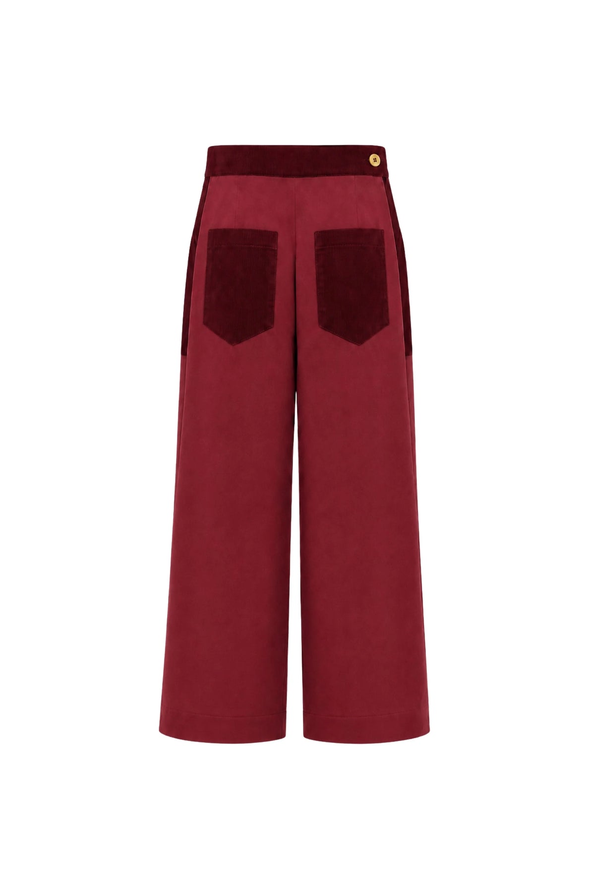 MARIGOLD - Rocky  Pantalon taille haute en twill et corduroy