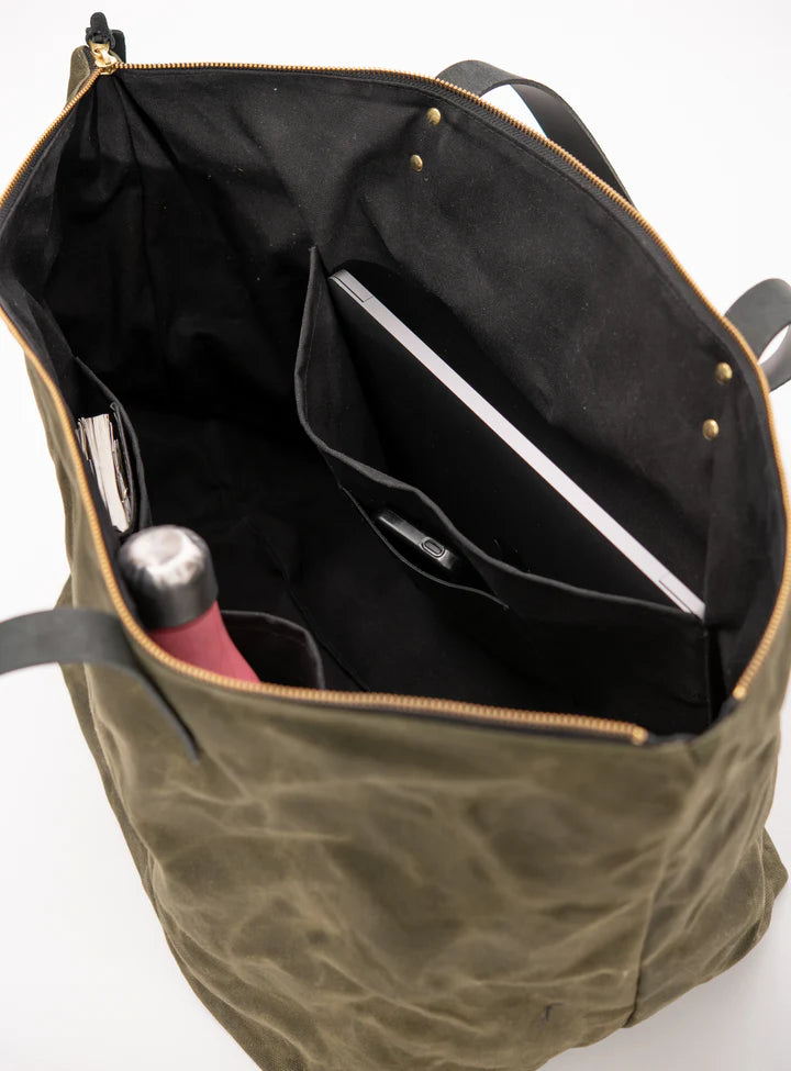 VEINAGE - Frontenac - Large Waxed canvas bag