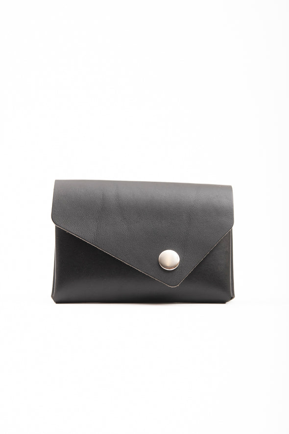 VEINAGE - SILLAGE - Leather Card Holder with Snap Closure