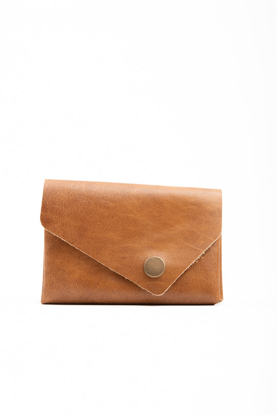 VEINAGE - SILLAGE - Leather Card Holder with Snap Closure