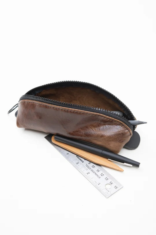 VEINAGE - Boréal - Leather pencil, cosmetic case