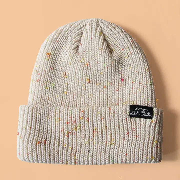 MUTTONHEAD - Tuque moucheté confetti crème
