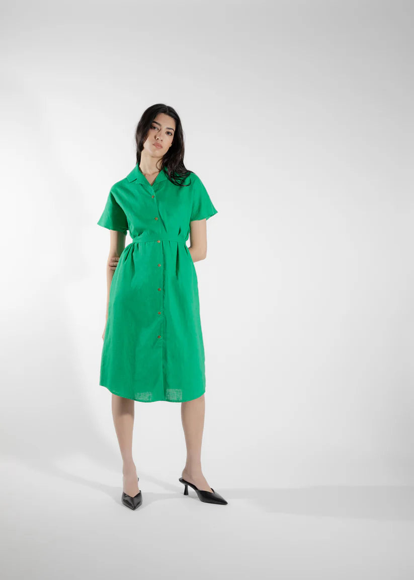 EVE LAVOIE - Callitriche green dress