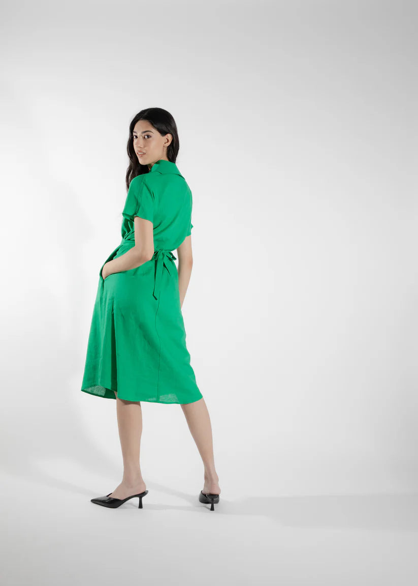EVE LAVOIE - Callitriche green dress
