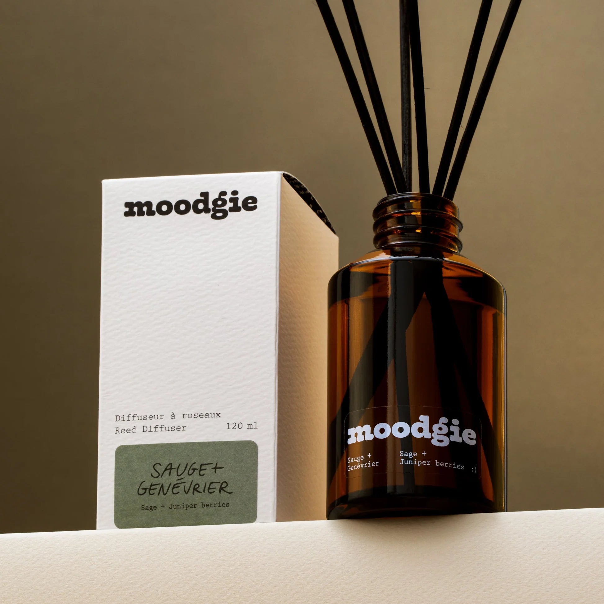 MOODGIE - diffuseur à roseaux -120 ml