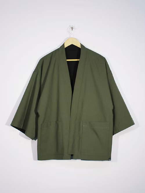 1ER MAI - Kimono black & green reversible