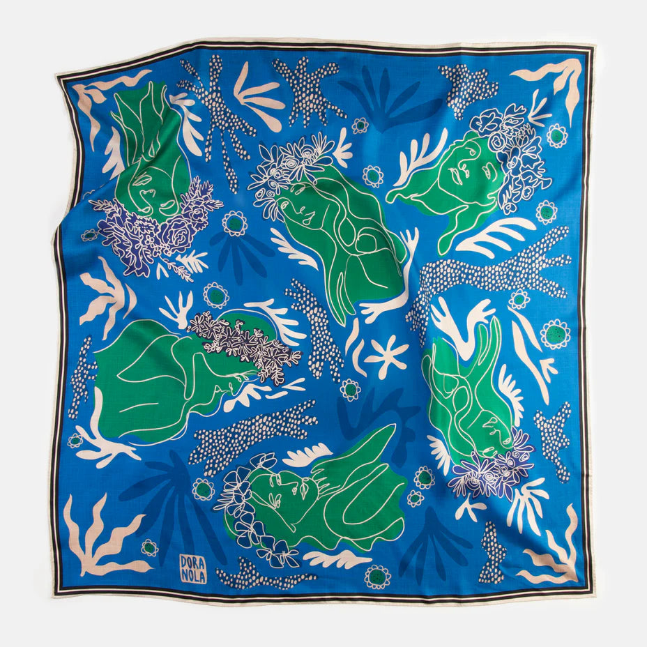 DORA NOLA - Silk scarf - She/Her - 36" x 36"