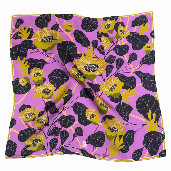 Foulard de cou en soie - Reine - 20"x20"