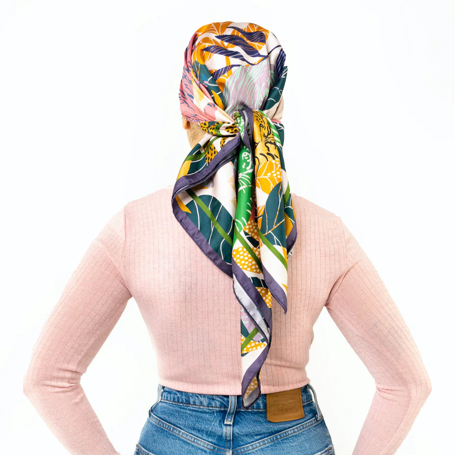 DORA NOLA - Silk scarf - She/Her - 36" x 36"