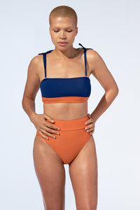 MARINA - Bikini in Top Night blue - Selfish swimwear Top