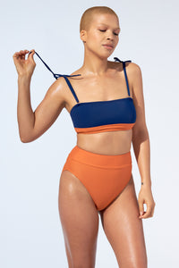 MARINA - Bikini in Top Night blue - Selfish swimwear Top