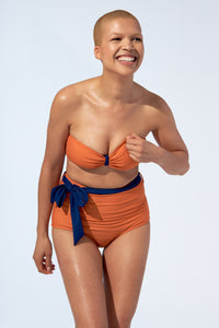 MARINA - Bikini top in Orange - Selfish swimwear Top