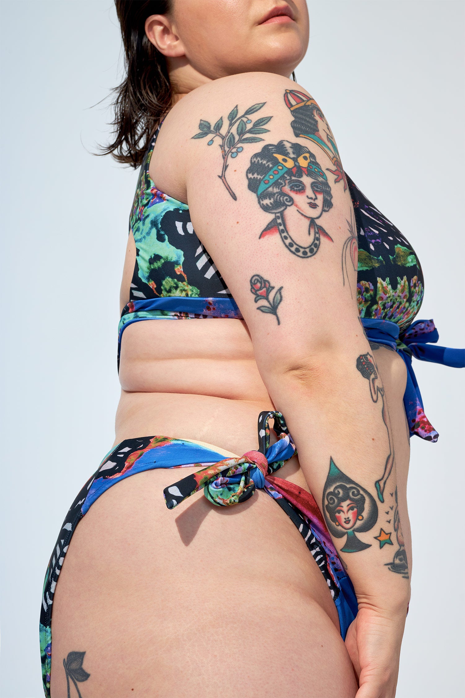 ELEANORE - Bikini bottom in Oscar print