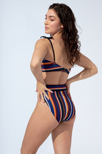 MARINA - Bikini top in Stripes - Selfish swimwear Top