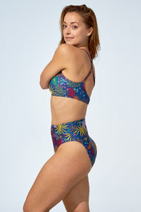 BEATRICE - Bikini top in Flower print - Selfish swimwear Top