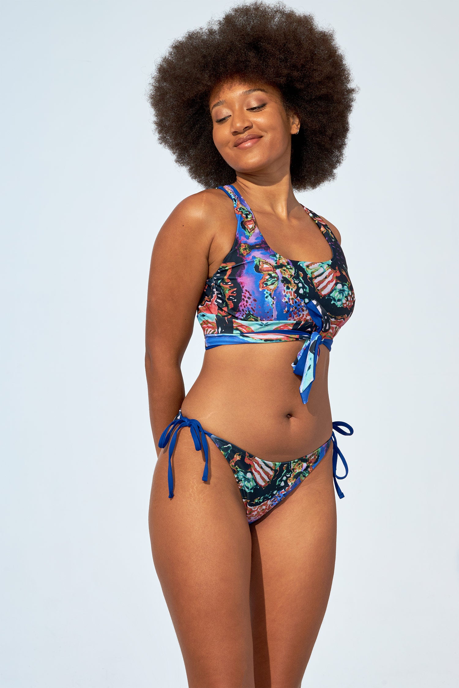 LEAH Bikini bottom in Oscar print