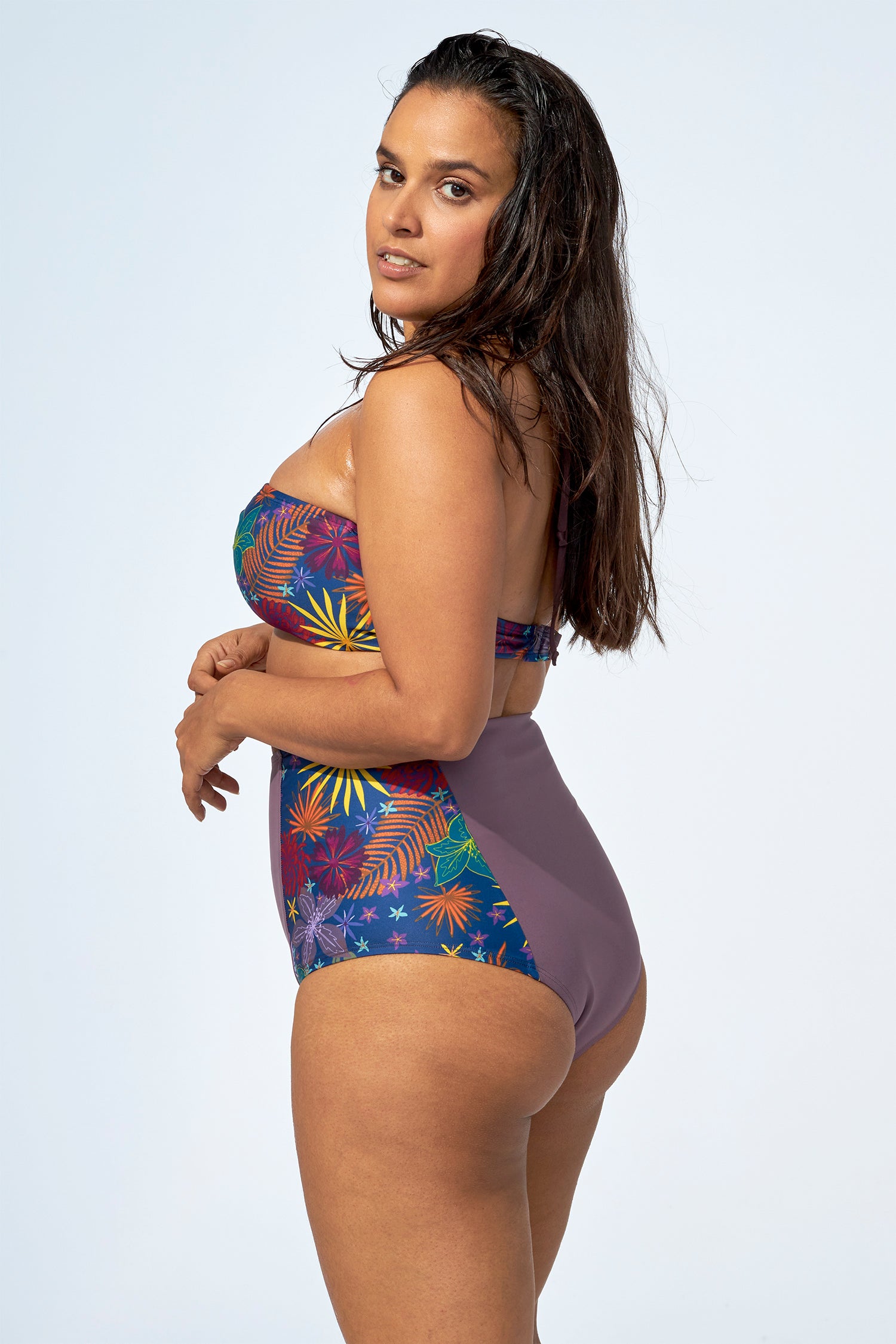 Aqua Eve Plus Size Swim Shorts Women Tummy Control Swimsuit Bottoms High  Waisted Bikini Bottom