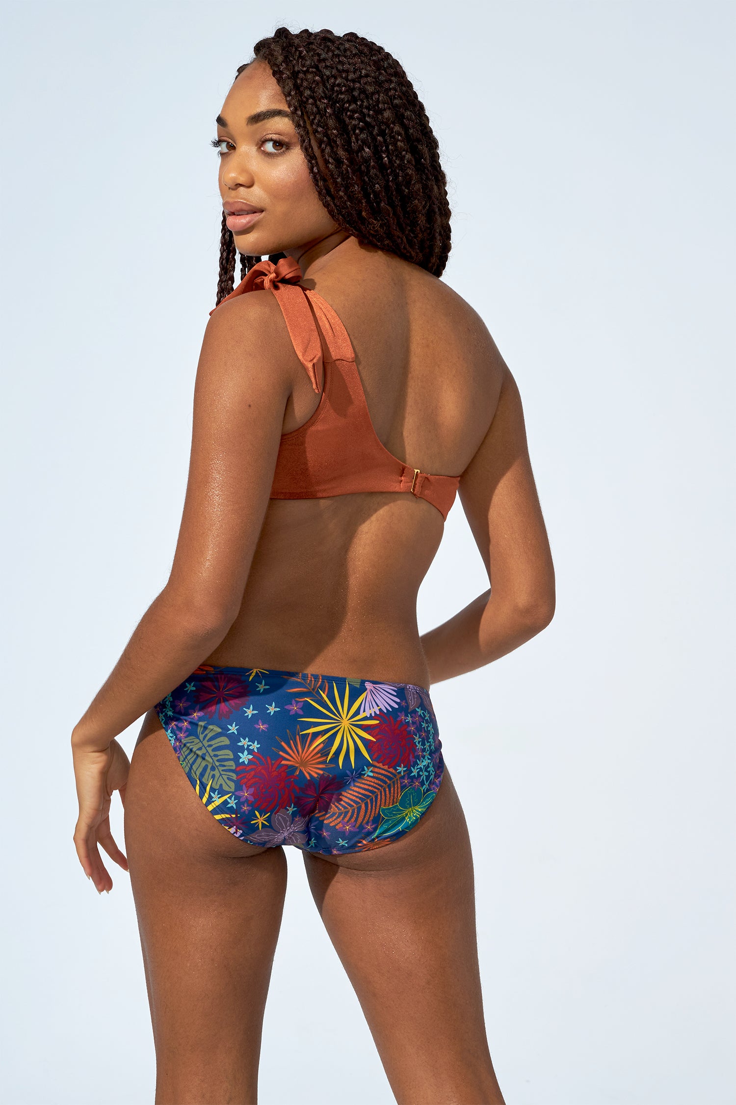 LEXI – Bikini bottom in Bronze orange. – Selfish swimwear