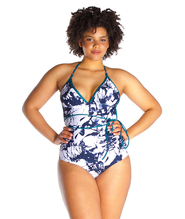 MICHELLE – One piece in Ink print - Selfish swimwear one piece