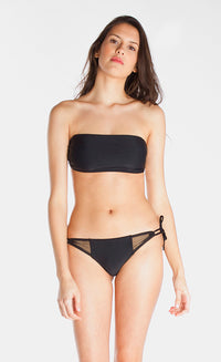 MARINA – Bikini top in Black and mesh - Selfish swimwear Top