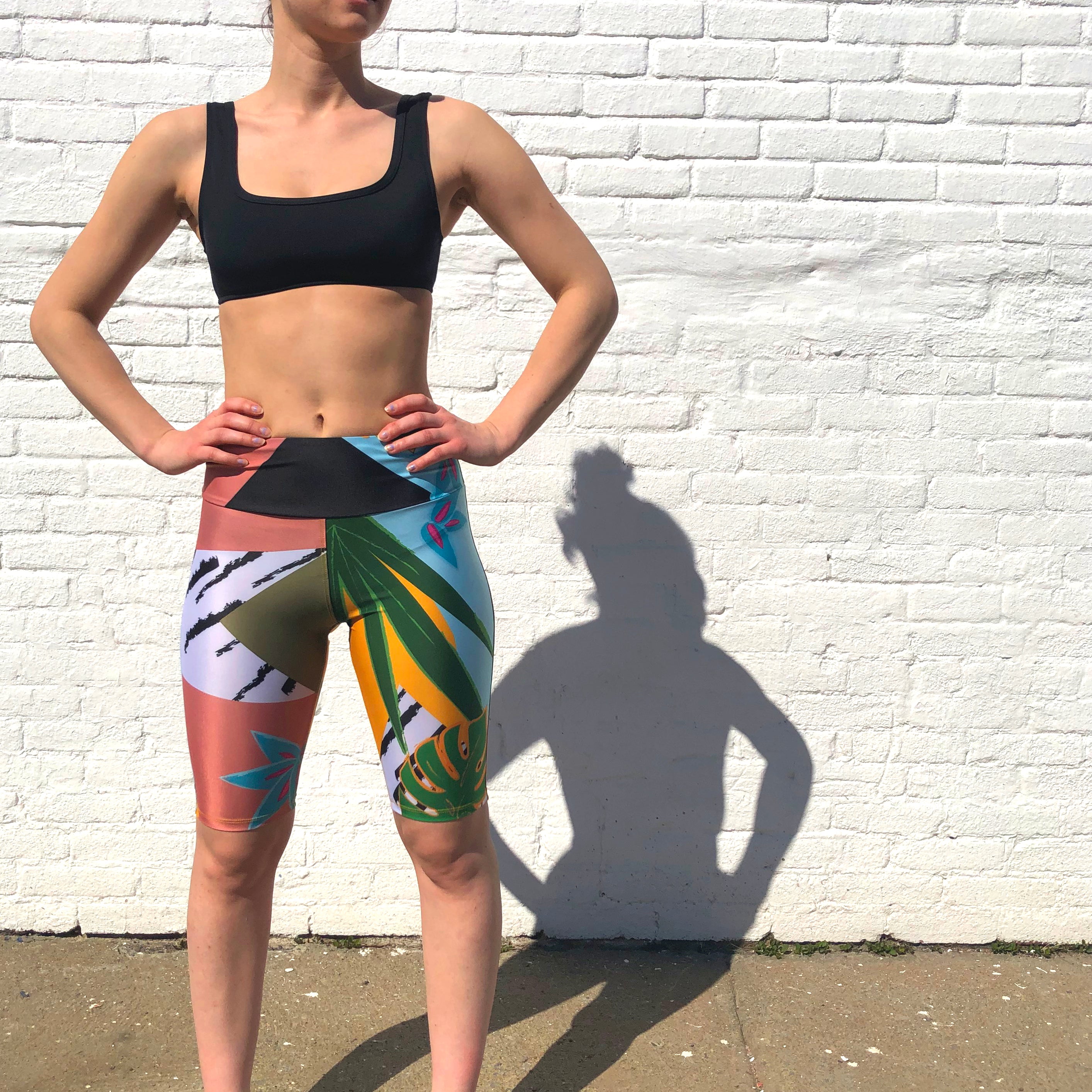 Biker short – Tropical print - Selfish swimwear Bottom
