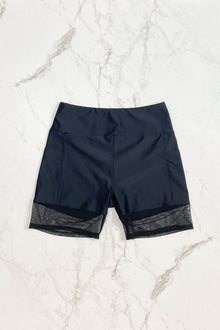Short shorts – Black and mesh - Selfish swimwear Bottom
