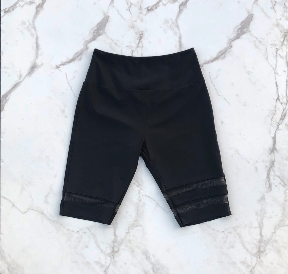 Biker short – Black - Selfish swimwear Bottom